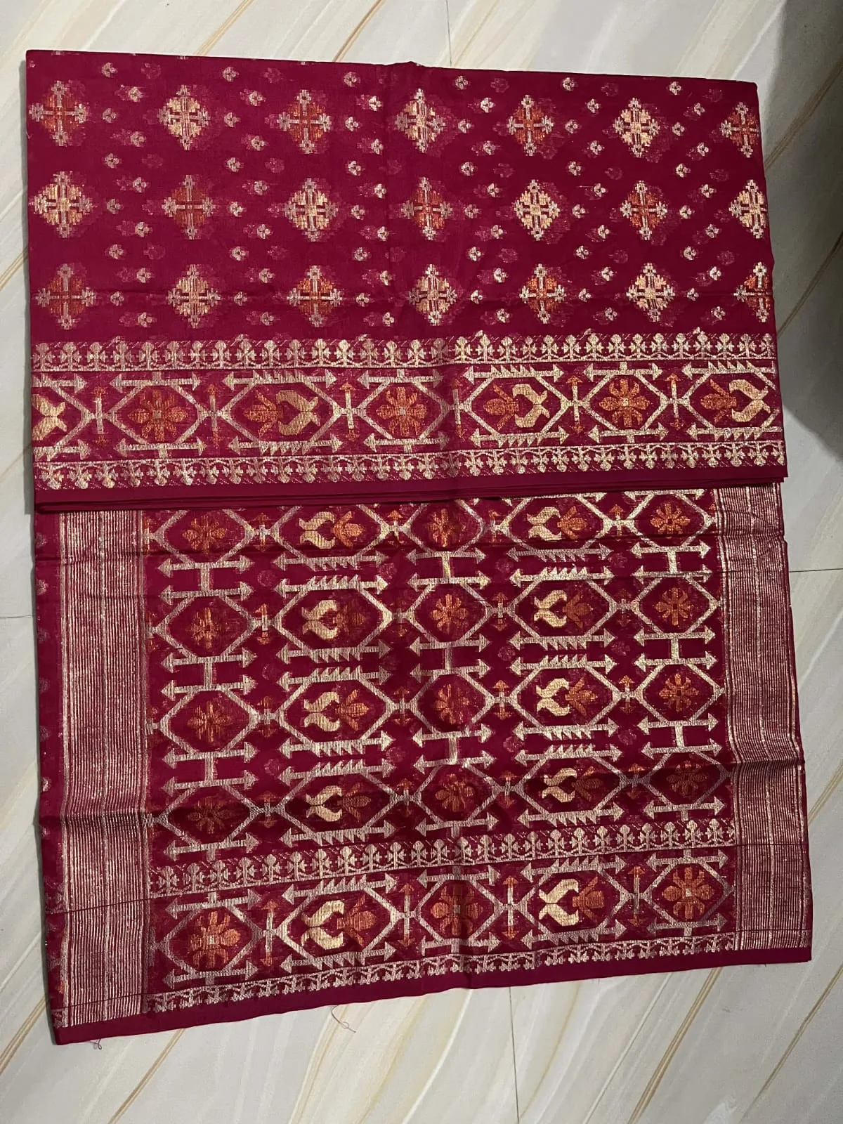 প্রিমিয়াম জামদানি সিল্ক শাড়ি
