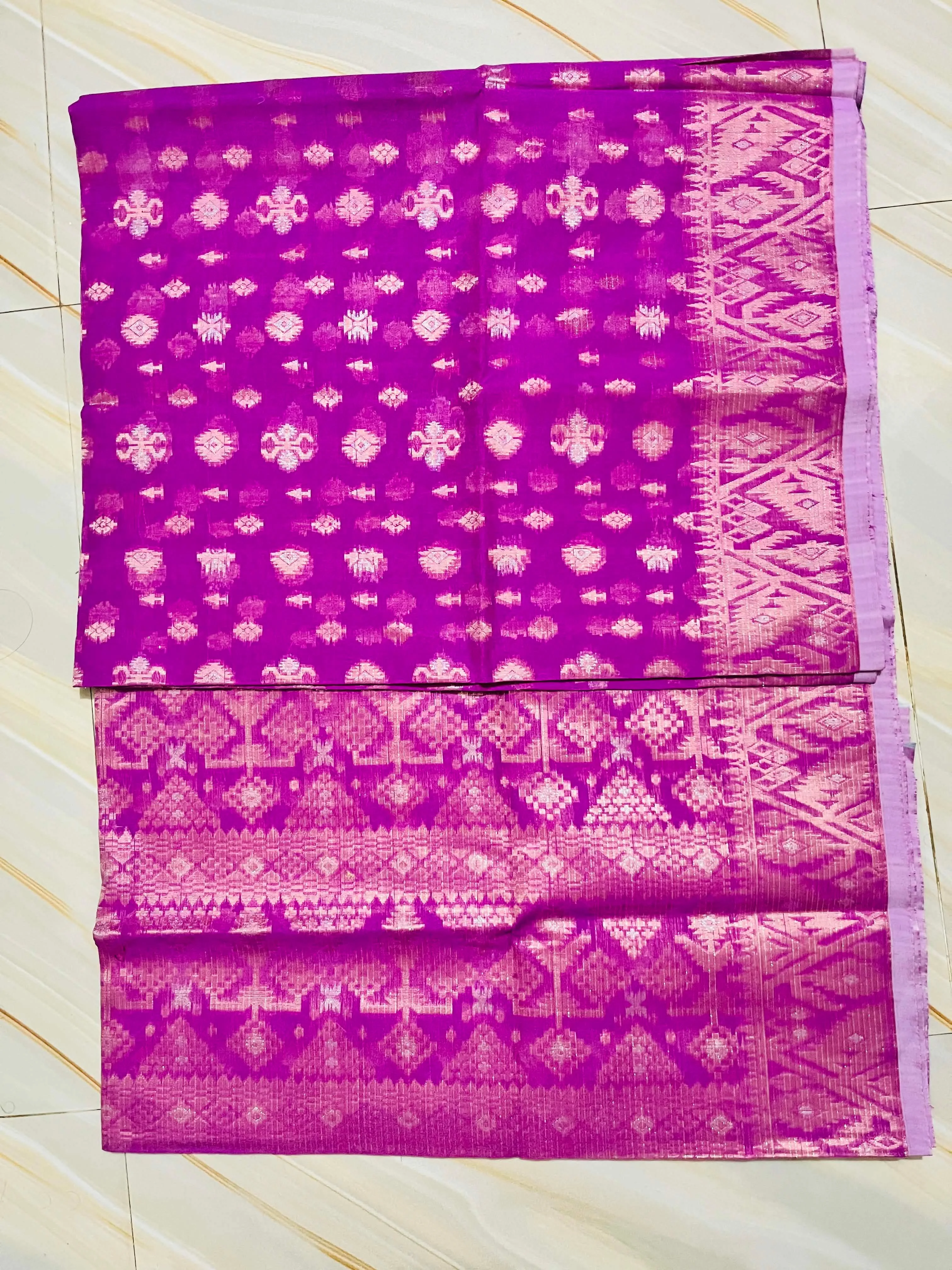 ✨ Premium Jamdani Silk Saree