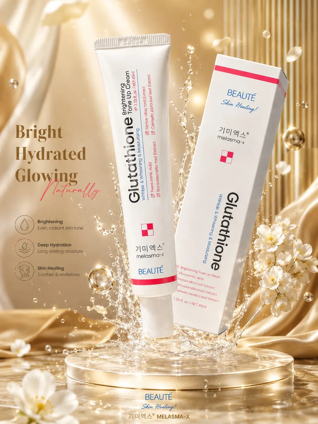 BEAUTE Melasma-X Glutathione Brightening Tone Up Cream (45Ml)