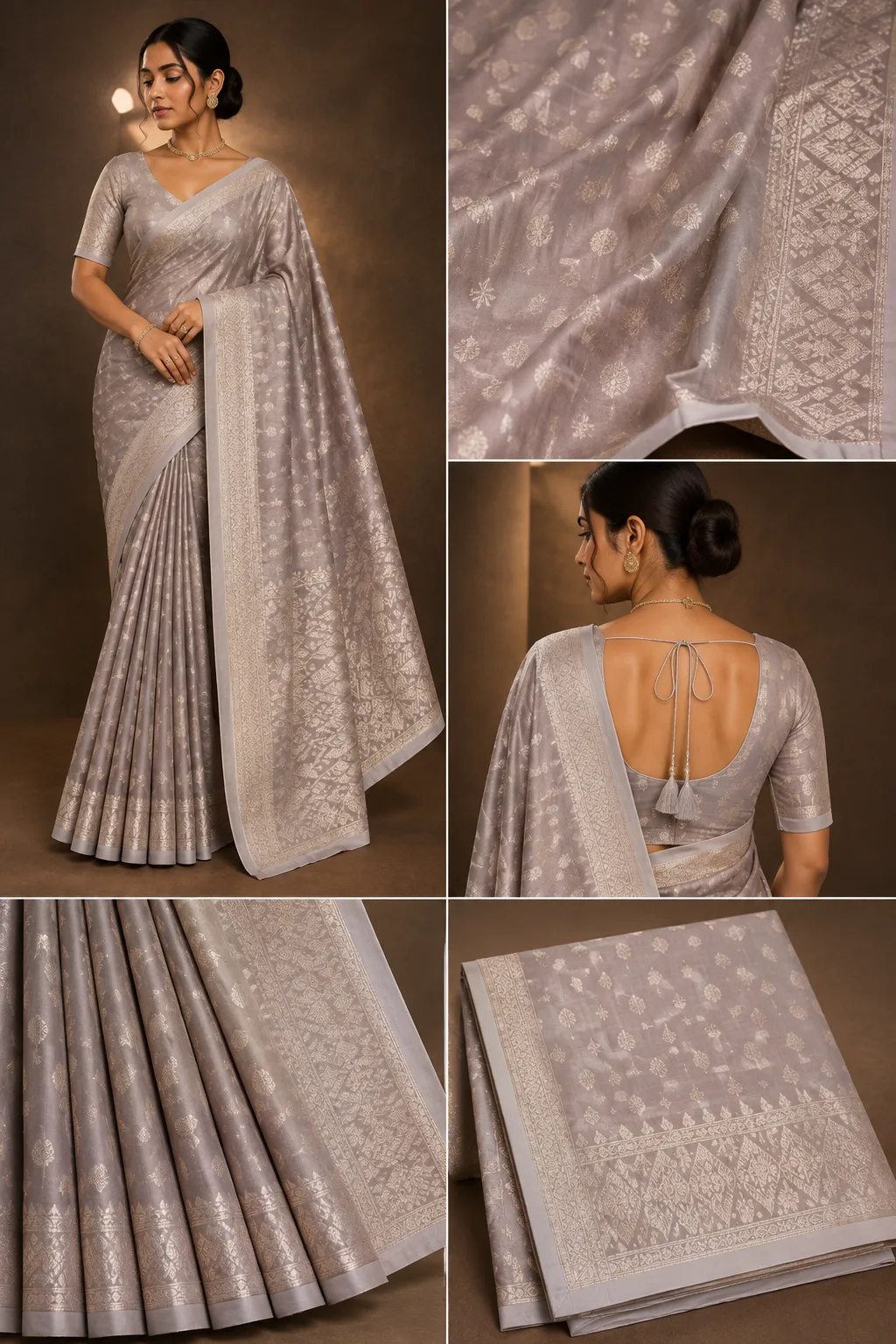 ✨ Premium Jamdani Silk Saree