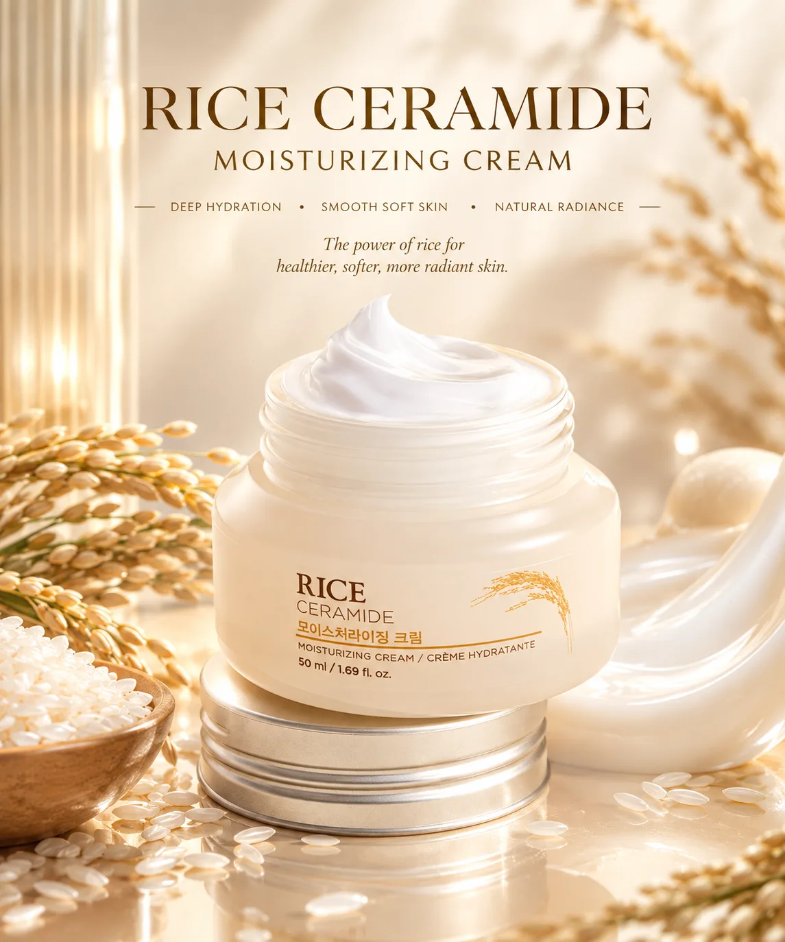 Rice Ceramide Moisturizing Cream – 50ml