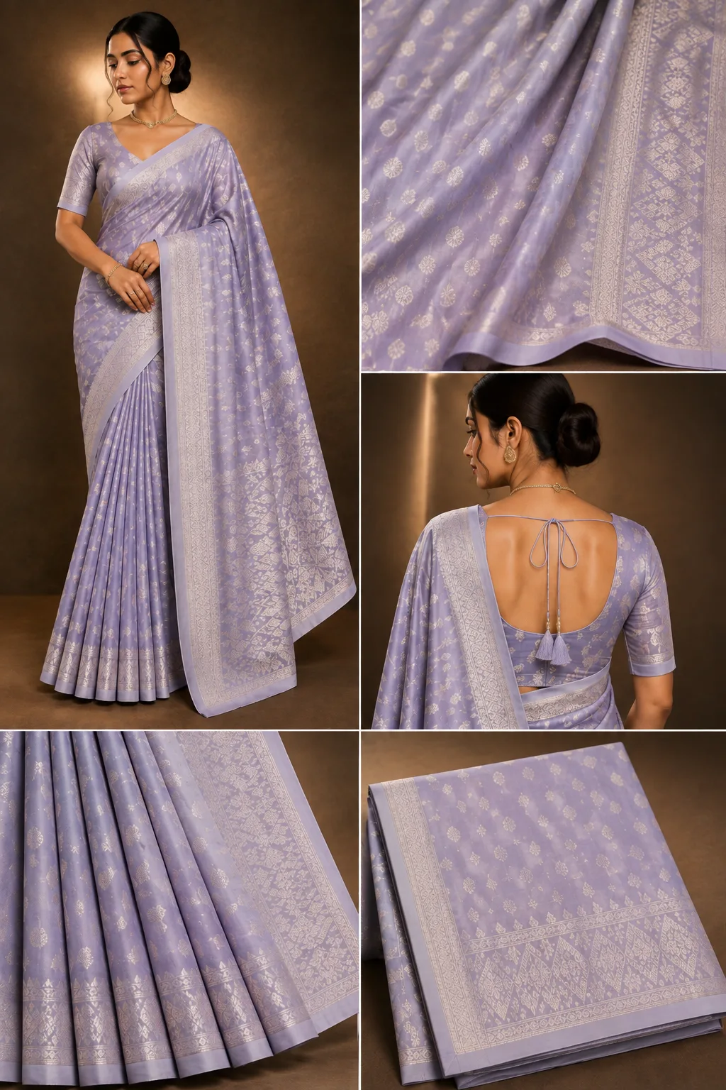 ✨ Premium Jamdani Silk Saree