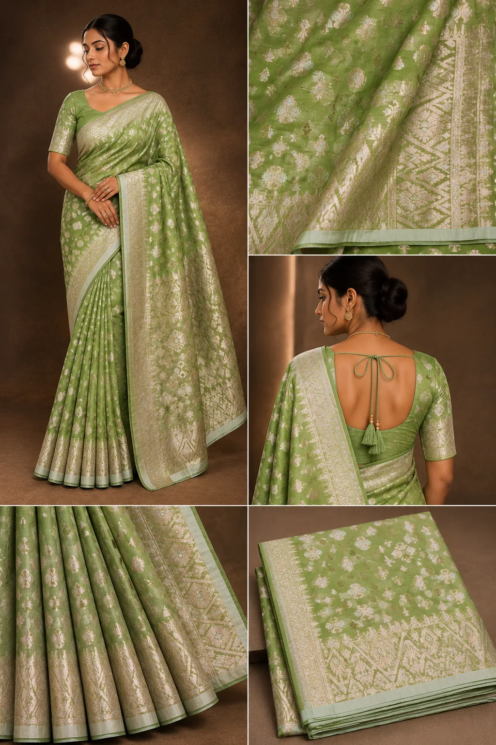 ✨ Premium Jamdani Silk Saree