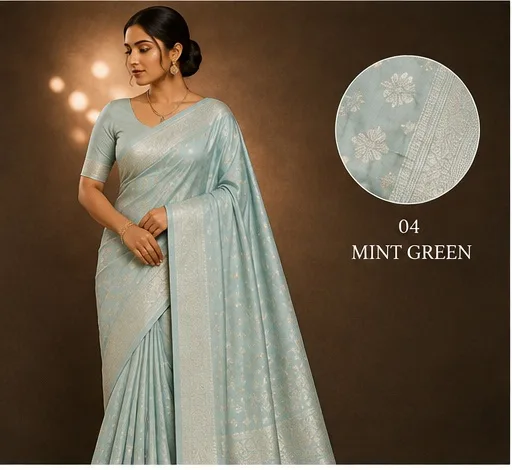 ✨ Premium Jamdani Silk Saree